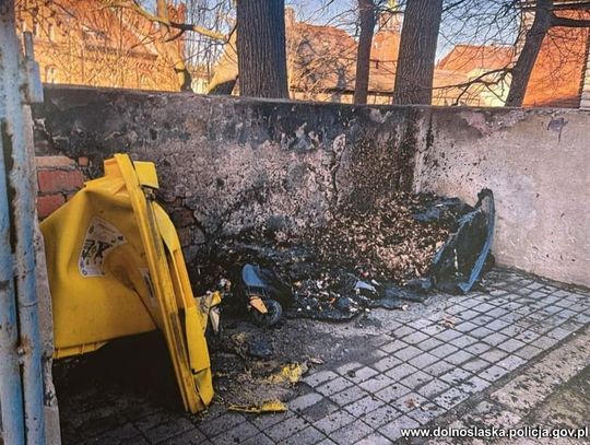 17-latek podpalał śmietniki. Usłyszał cztery zarzuty