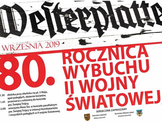 80 Rocznica Wybuchu II Wojny Światowej