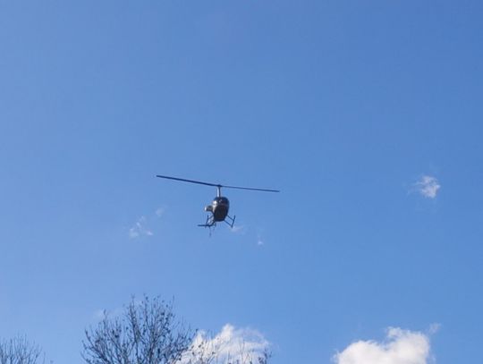 Aktualizacja. Krążący nad Lubaniem śmigłowiec