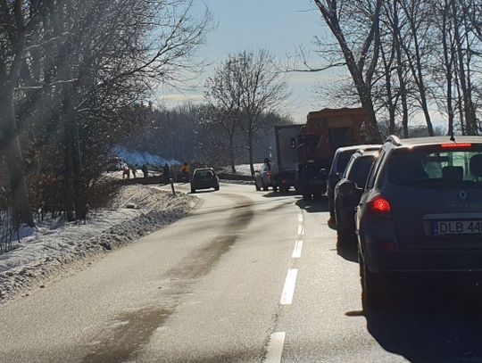 Aktualizacja! Utrudnienia w ruchu na łączniku do autostrady