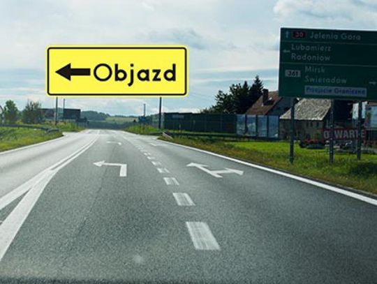 Będzie objazd na DK30 Krzewie Wielkie - Radoniów