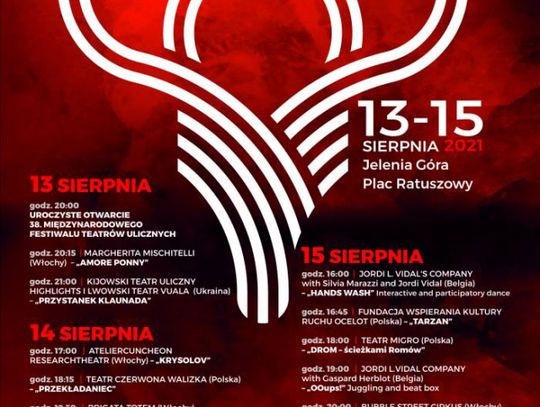 Bogaty program 38 Międzynarodowego Festiwalu Teatrów Ulicznych w Jeleniej Górze