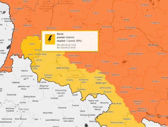 Burze i upały! Ostrzeżenia pierwszego i drugiego stopnia