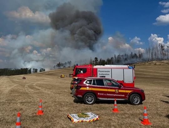 Dym nad Dolnym Śląskiem. To efekt pożaru lasu w Turyngii