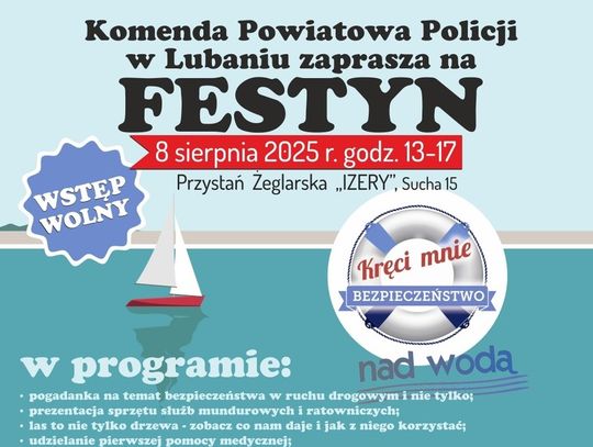 Festyn nad wodą pełen atrakcji. Policja zaprasza dzieci i młodzież