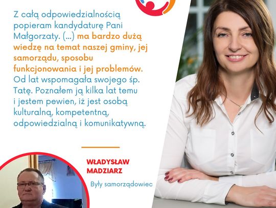 Gmina Lubań. Władysław Madziarz popiera Małgorzatę Hercuń-Dąbrowicką