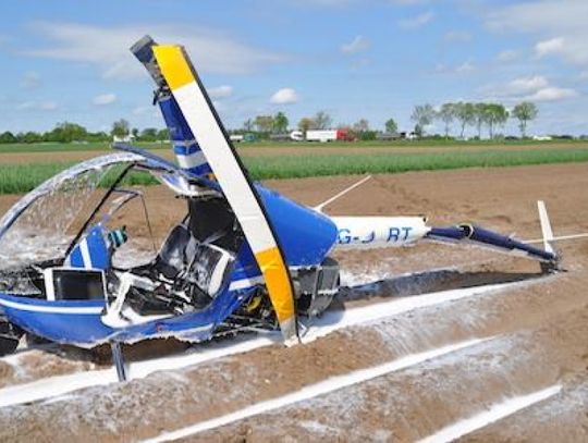 Helikopter rozbił się pod Bolesławcem