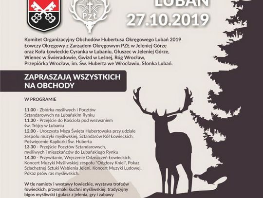 Już dziś. Okręgowy Hubertus w Lubaniu