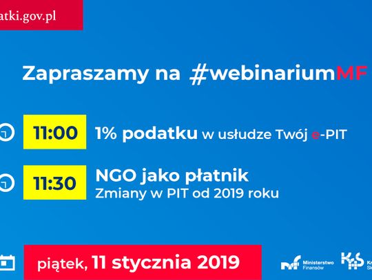 Już dziś! Webinarium jak przekazać 1% podatku w usłudze Twój e-PIT