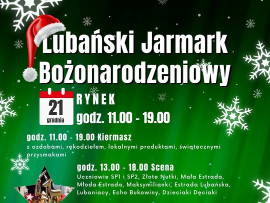 Już jutro Lubański Jarmark Bożonarodzeniowy