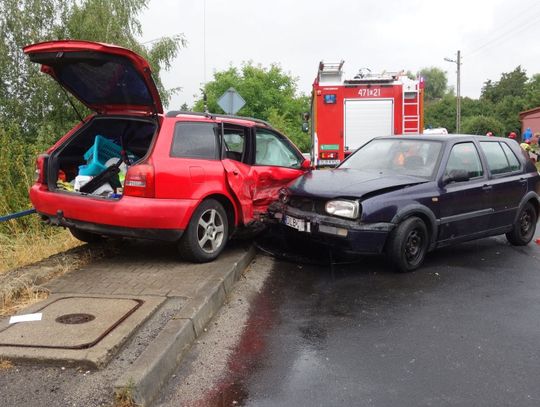 Kolizja z udziałem trójki dzieci