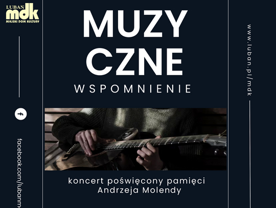 Koncert poświęcony pamięci Andrzeja Molendy w najbliższą sobotę