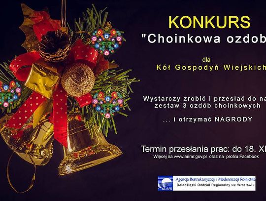 Konkurs dla kół gospodyń wiejskich "Choinkowa ozdoba"