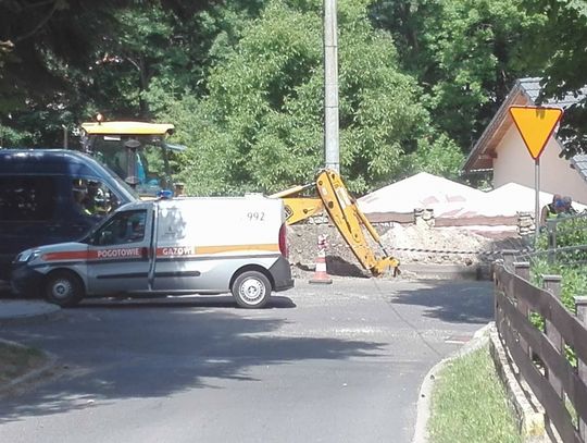 Koparką uszkodzili linię gazową