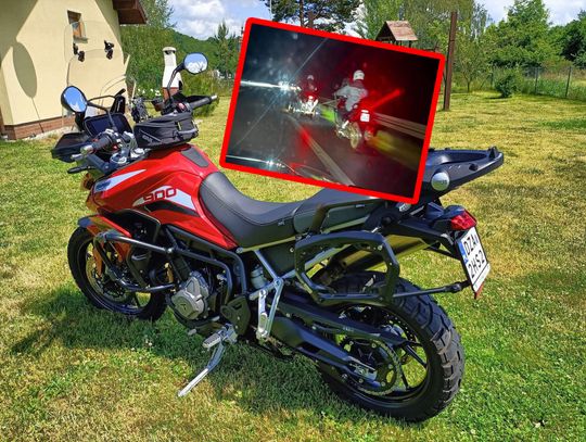 Kradziony motocykl holowany quadem. Ktokolwiek widział, ktokolwiek wie!