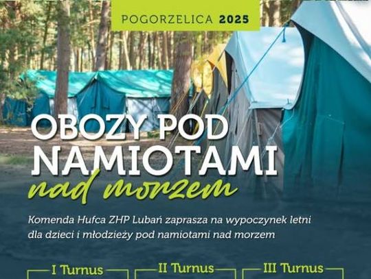 Lato 2025. ZHP Lubań zaprasza na obozy nad morzem