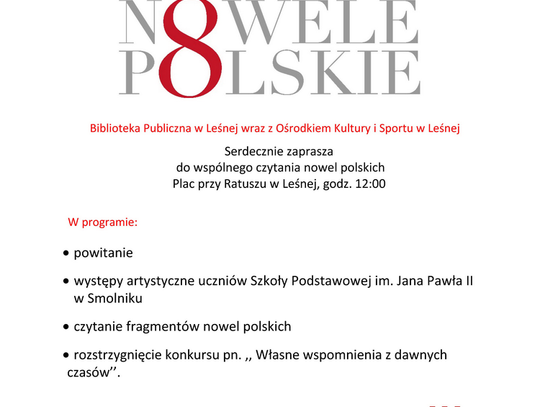 Leśna. Narodowe czytanie