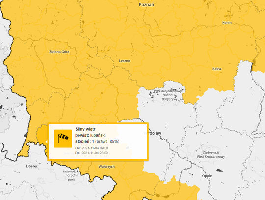 Lubań. IMGW ostrzega