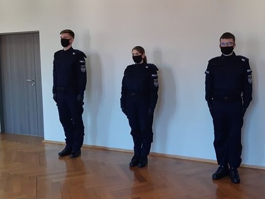 Lubań. Ślubowało trzech nowych policjantów