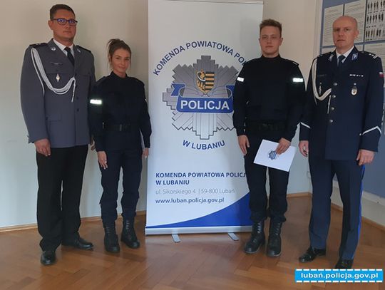Lubań. Ślubowanie nowych policjantów