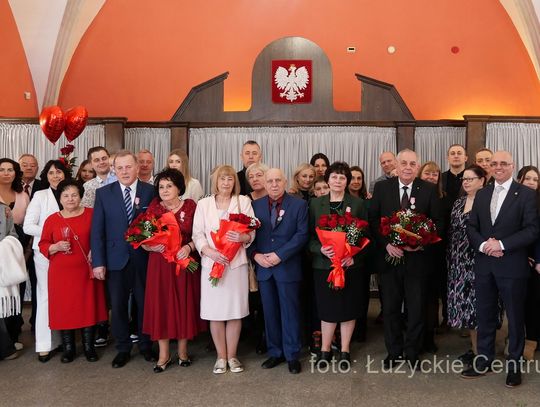 Lubań. Trzy złote pary odebrały życzenia i medale