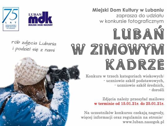 Lubań w zimowym kadrze