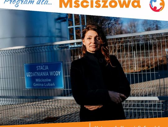 Małgorzata Hercuń-Dąbrowicka przedstawia program dla Mściszowa