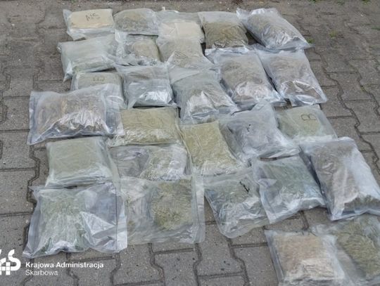 Marihuana wysokiej jakości ukryta w kole