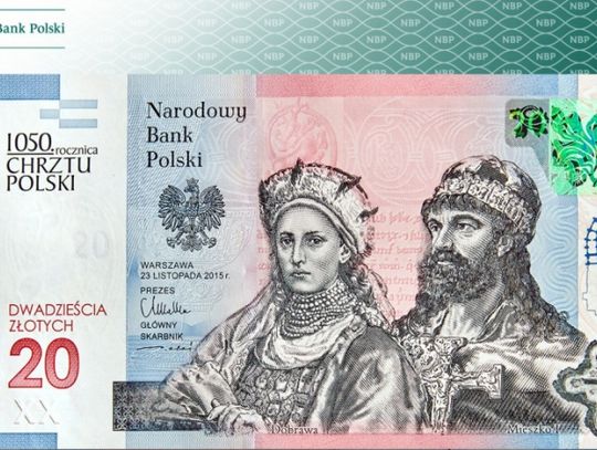 Mieszko I i Dobrawa na banknocie