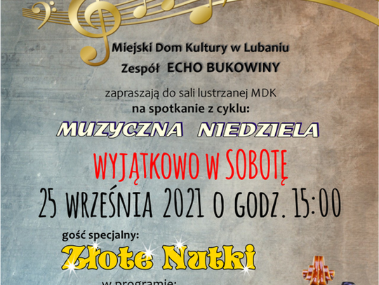 Muzyczna niedziela z udziałem zespołu "Echo Bukowiny"