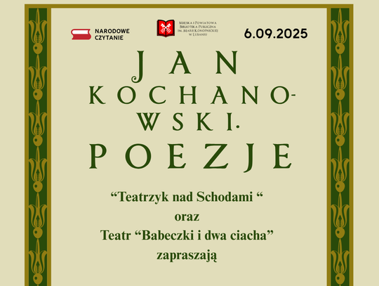 Narodowe Czytanie 2025 z Janem Kochanowskim