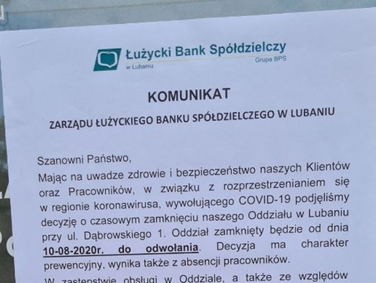 Oddział ŁBS zamknięty z powodu koronawirusa