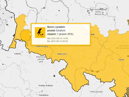 Pogoda. W niedzielę możliwe burze