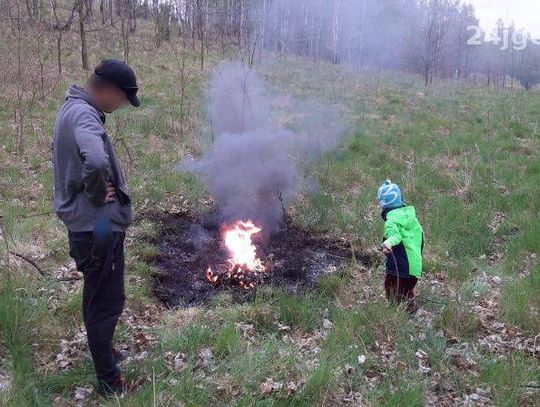 Pojechali z dzieckiem wypalać kable