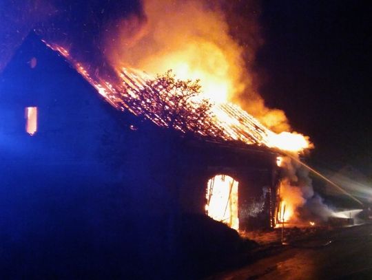 Potężny pożar w Siekierczynie