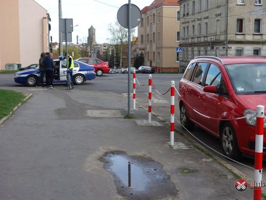 Potrącenie rowerzystki na Kopernika