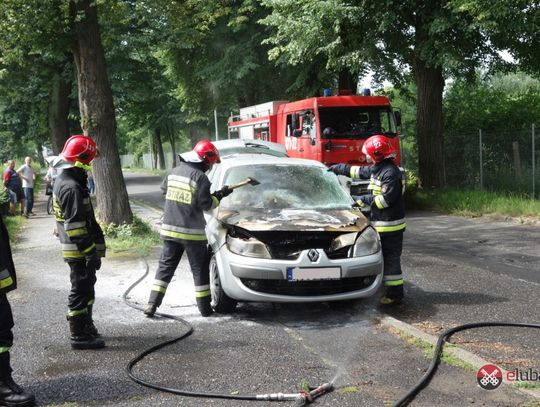 Pożar auta na ul. Działkowej