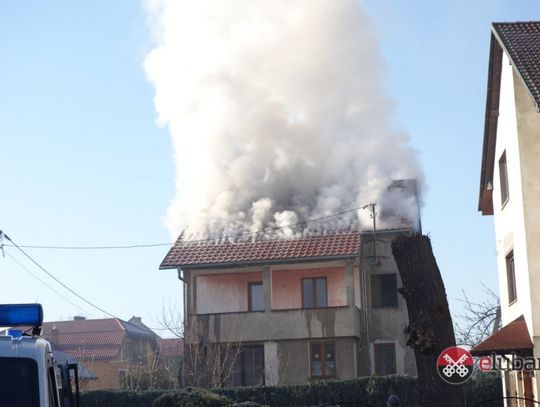 Pożar budynku mieszkalnego na Starolubańskiej