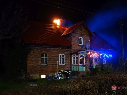 Pożar sadzy w Biedrzychowicach