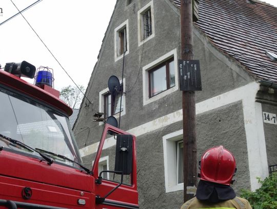 Pożar w budynku mieszkalnym w Grabiszycach