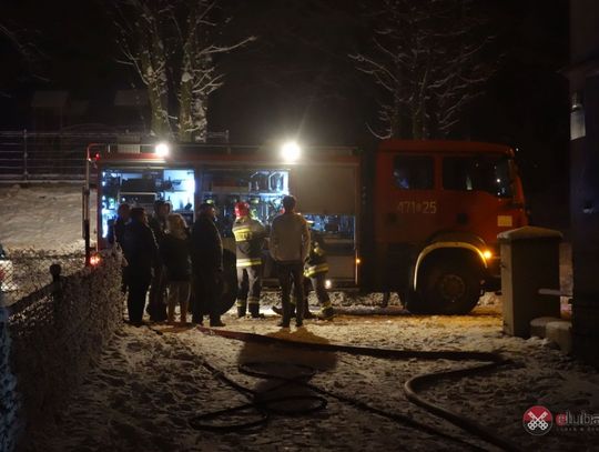 Pożar w  budynku wielorodzinnym