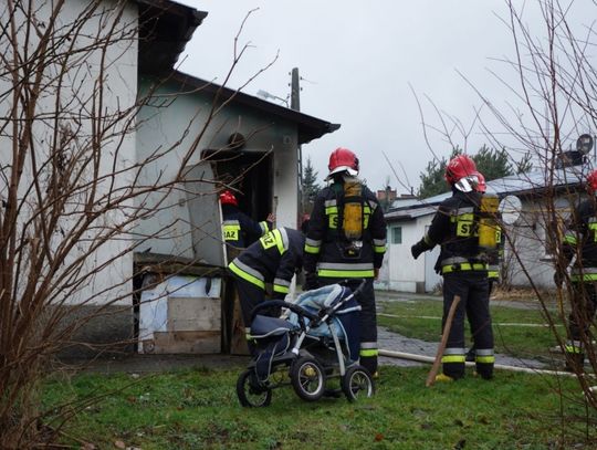 Pożar w lokalu socjalnym