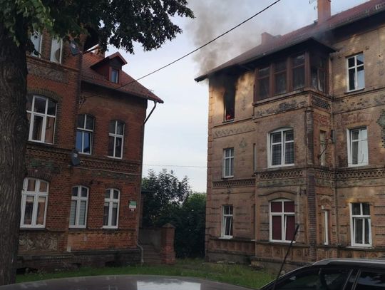 Pożar „złapany” w ostatniej chwili