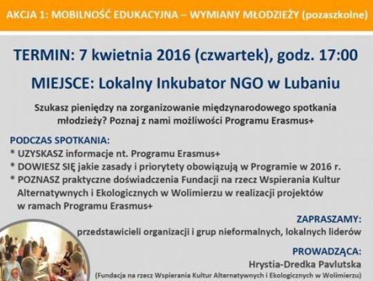 Poznaj program Erasmus+