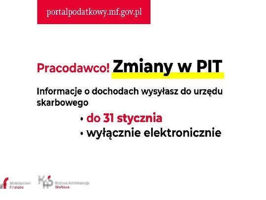 Pracodawco - zmiany w PIT