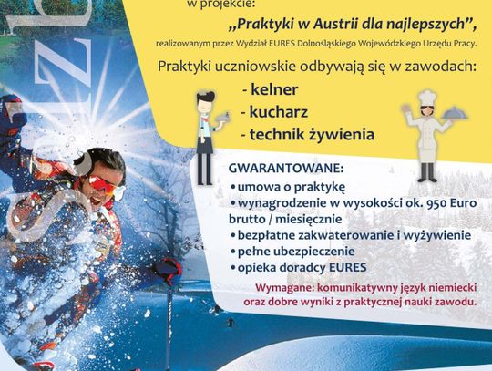 Praktyki w Austrii dla dolnośląskich uczniów – ostatnia szansa na zgłoszenia