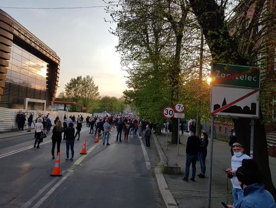 Protest pracowników transgranicznych