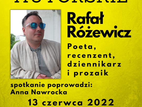  Rafał Różewicz – spotkanie autorskie