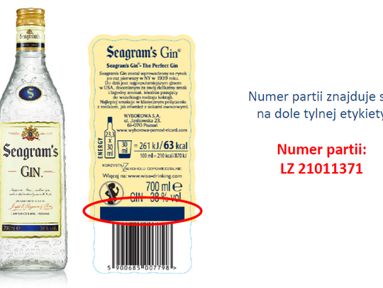 Seagram’s Gin wycofany ze sprzedaży