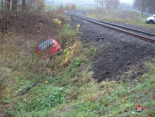 Seat wyleciał z drogi